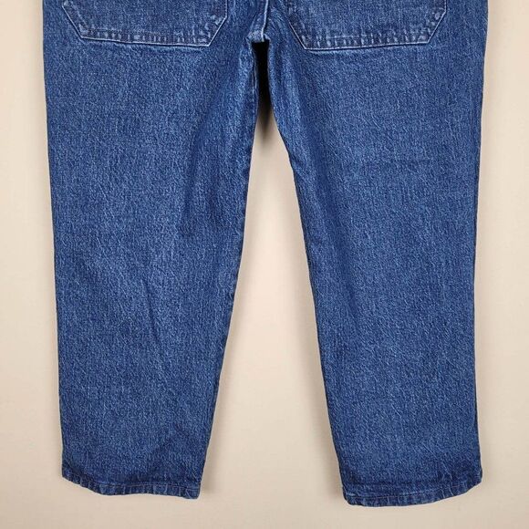 J. Crew High Rise Patch Pocket Straight Leg Jean Retro Cropped Blue Size 26P - Picture 6 of 10